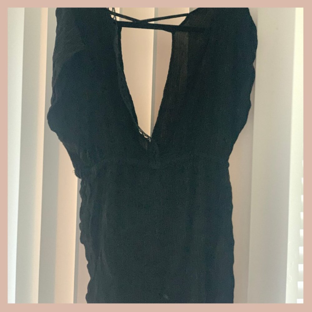 Women's Crochet Insert Cover Up Dress